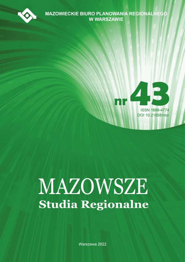 Mazowsze Studia Regionalne 2022/43 - okładka
